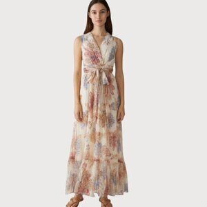 Label Ritu Kumar Floral Maxi Dress Size 1 XS Sleeveless Boho Ethereal India